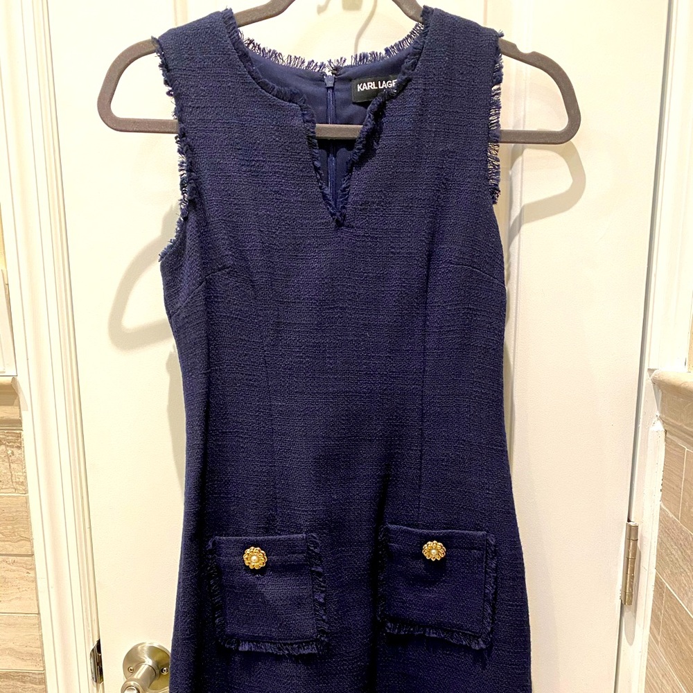COPY - Karl Lagerfeld Navy blue dress size 0